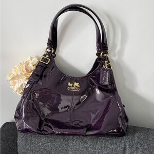 Coach Purple Patent Leather Women's Bag